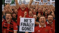 Meme fans MU merayakan kepergian Andre Onana. Foto: dok. Internet/X (Twitter)