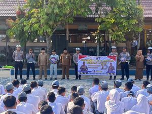 Polisi Ajak Siswa SMK di Kuansing Riau Jadi Pelopor Keselamatan