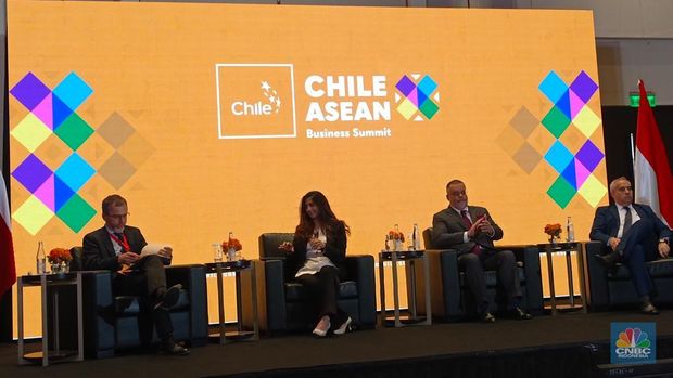Seminar Chile-Indonesia Trade Engagement di Jakarta, Senin (8/9/2025). (CNBC Indonesia/Martyasari Rizky)
