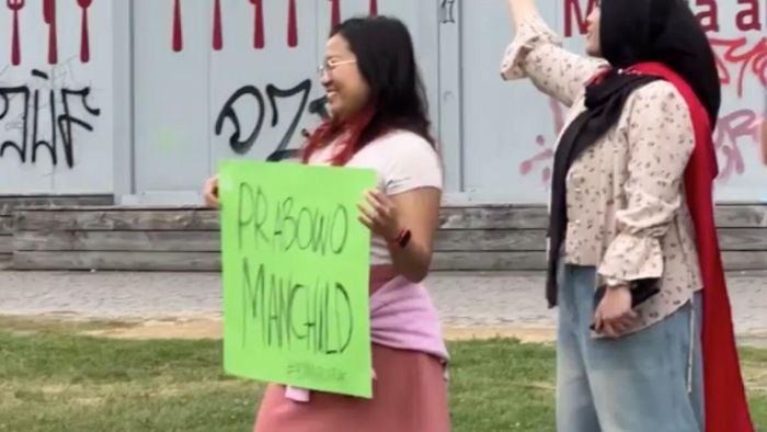Video: Aksi Damai Diaspora Indonesia di Jerman, Suarakan Kondisi Tanah Air