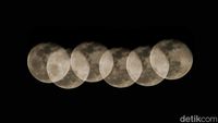 Keindahan Corn Moon Tersaji Lewat Teknik Multi Exposure