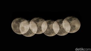 Keindahan Corn Moon Tersaji Lewat Teknik Multi Exposure