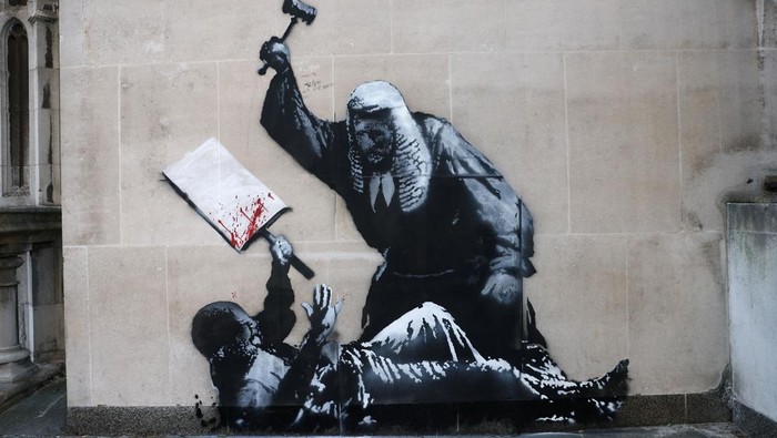 Banksy Kembali Beraksi, Mural Satir yang Bikin Geger Dunia!