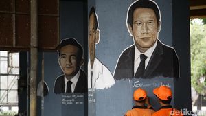 Mural Wajah Gubernur DKI Hiasi Kolong Flyover Bintaro
