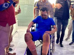 Tampang Lesu Pembunuh Satu Keluarga di Indramayu