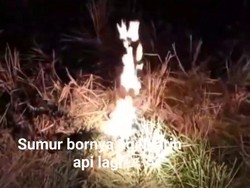 Sumur Bor Ngawi yang Semburkan Air 7 Tahun Lalu Kini Kobarkan Api