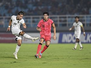 Hasil Kualifikasi Piala Asia U-23: Indonesia Kalah 0-1 dari Korsel Hasil Kualifikasi Piala Asia U-23: Indonesia Kalah 0-1 dari Korsel