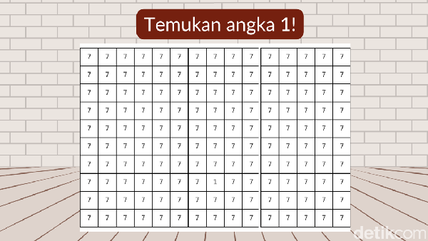 Tes Ketajaman Saraf Mata, Temukan Angka yang Berbeda!