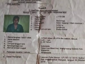 Litao DPO Pembunuhan Jadi Anggota DPRD Wakatobi Mangkir Pemeriksaan Polisi Litao DPO Pembunuhan Jadi Anggota DPRD Wakatobi Mangkir Pemeriksaan Polisi