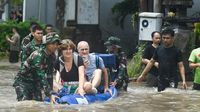 Hujan Deras Picu Banjir hingga 1,5 Meter di Kuta Bali