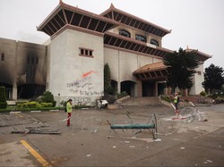 Video: Kondisi Gedung Parlemen Nepal Porak Poranda Usai Demo Berdarah
