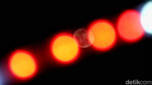 Indahnya Corn Moon September, Terabadikan dengan Sentuhan Multi Exposure di Langit Bekasi