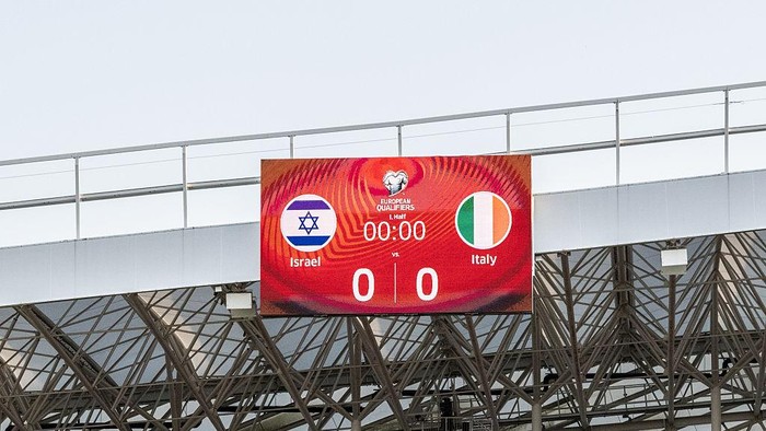 Italia vs Israel, Suporter A general view of Nagyerdei Stadium is seen prior to the FIFA World Cup 2026 Qualifier match between Israel and Italy in Debrecen, Hungary, on September 8, 2025. The modern venue, located within the Great Forest area of the city, has a capacity of over 20,000 spectators. (Photo by Giacomo Cosua/NurPhoto via Getty Images)