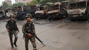 Sisa-sisa Kebakaran Buntut Demo Ricuh Tolak Blokir Medsos di Nepal