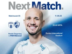 Jadwal Siaran Langsung Persita Vs PSM Makassar di Super League Malam Ini