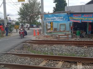 Perlintasan KA Mbah Ruwet dan Taji Klaten Dibangun Pos Permanen