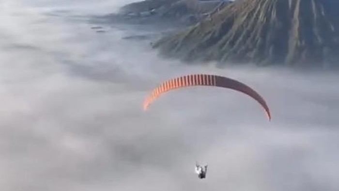 Panorama kawasan di Gunung Bromo.