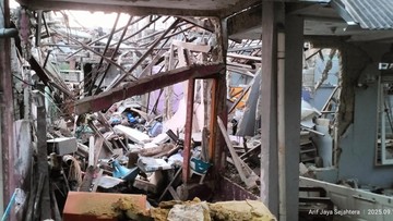 14 Rumah Rusak Akibat Ledakan Gas di Pamulang Tangsel