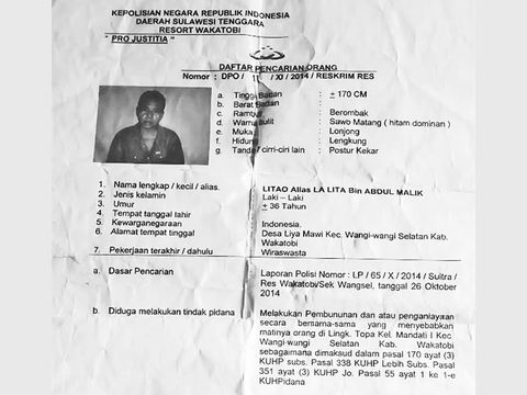 Tampang Anggota DPRD Wakatobi Ternyata Buronan Kasus Pembunuhan 2014