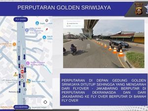 Polisi Rekayasa Lalu Lintas di Kawasan Jakabaring karena Ada Laga SFC-Drag Race Polisi Rekayasa Lalu Lintas di Kawasan Jakabaring karena Ada Laga SFC-Drag Race