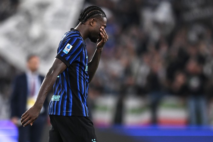 TURIN, ITALY - SEPTEMBER 13: Marcus Thuram of Inter is disappointed during the Serie A match between Juventus FC and FC Internazionale at Juventus Stadium on September 13, 2025 in Turin, Italy. (Photo by Image Photo Agency/Getty Images)