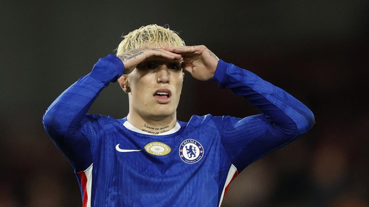 Alejandro Garnacho debut di Chelsea. (Foto: Peter Cziborra/Action Images via Reuters)