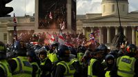 Jalanan London Bergolak, Aksi Anti-Imigrasi Pecah Jadi Bentrokan