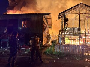 51 Rumah dan Toko di Nunukan Hangus Terbakar, Korban Diungsikan