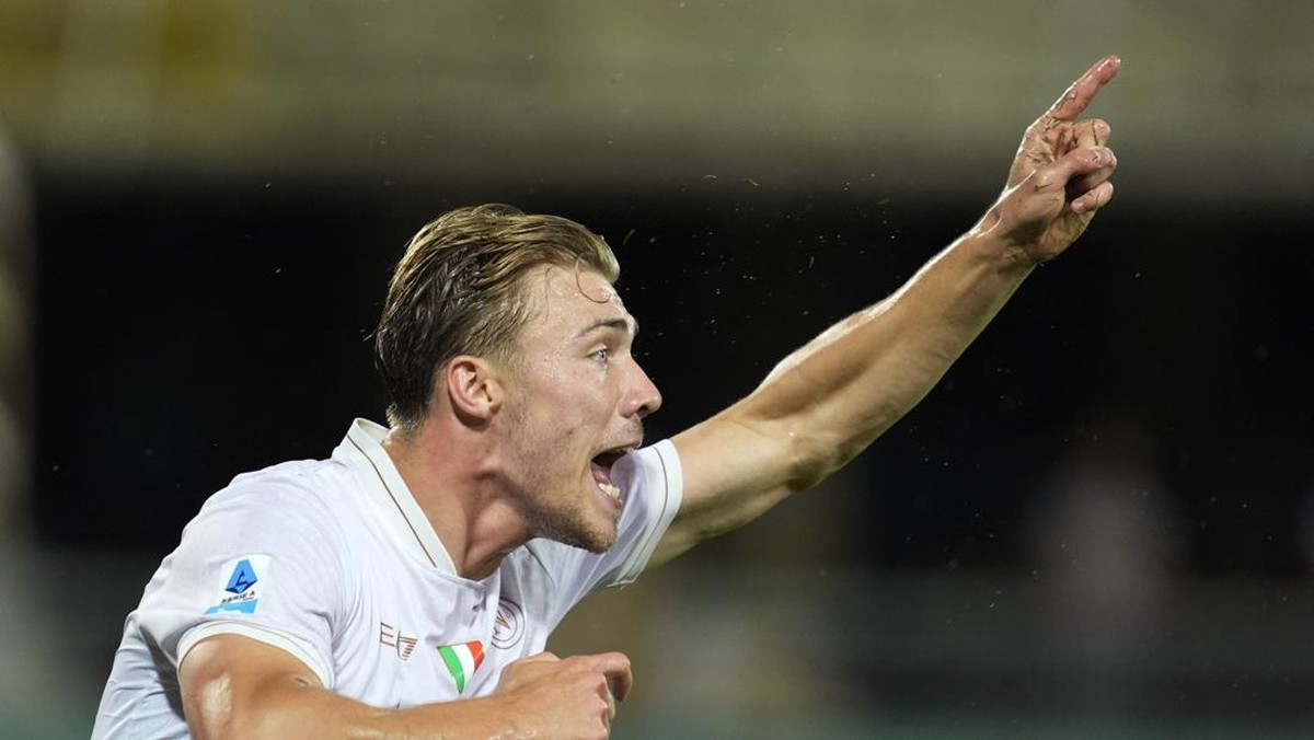 Rasmus Hojlund menjanjikan di Napoli setelah gagal selama dua musim memperkuat Manchester United. (Foto: REUTERS/MATTEO CIAMBELLI)