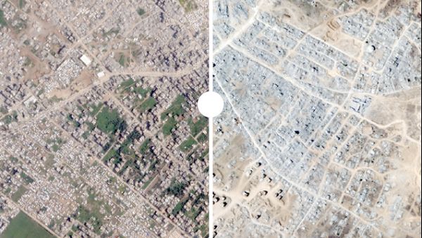 10 Foto Satelit Ini Bukti Kehancuran Kota Gaza Akibat Bombardir Israel