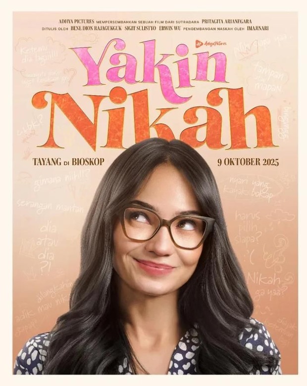 Film bioskop terbaru Yakin Nikah (2025)/Foto: Adhya Pictures