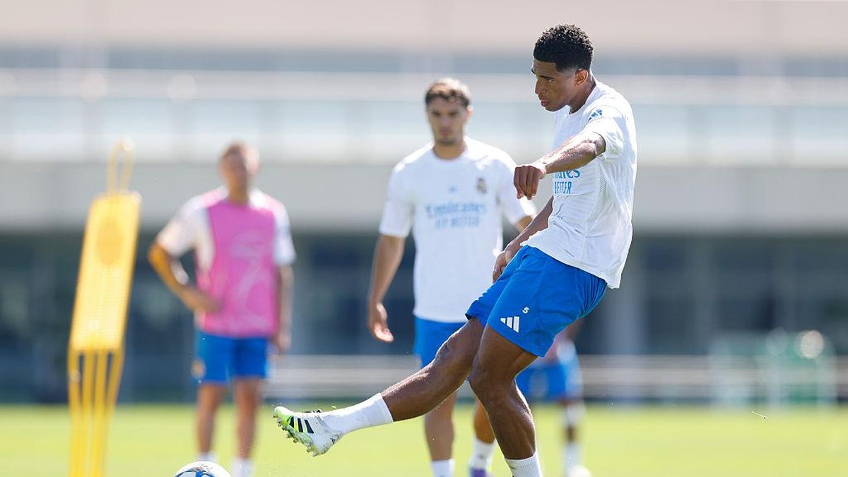 Jude Bellingham main lawan Marseille? (Foto: Real Madrid via Getty Images/Antonio Villalba)