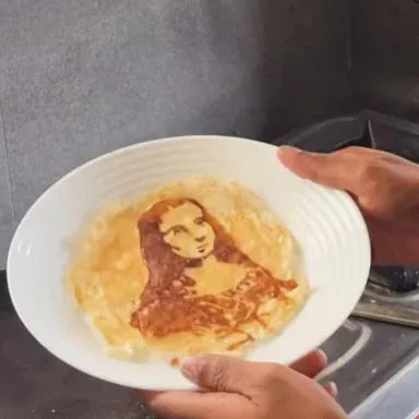 Kreasi Unik Telur Dadar Mona Lisa
