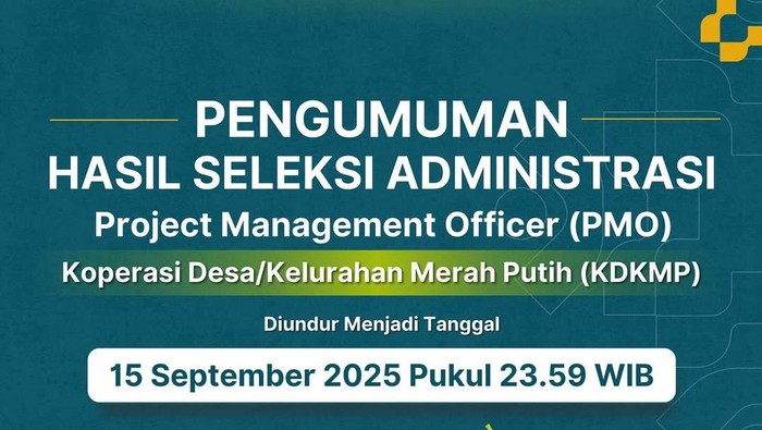 Pengumuman PMO Koperasi Merah Putih Kemenkop, Loloskah Kamu?