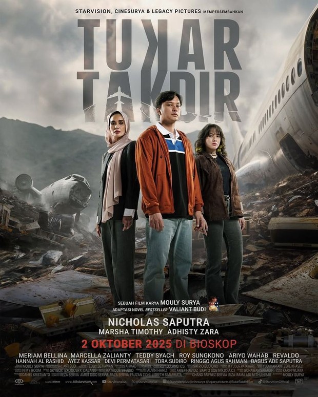 Film bioskop terbaru Tukar Takdir (2025)/Foto: Starvision