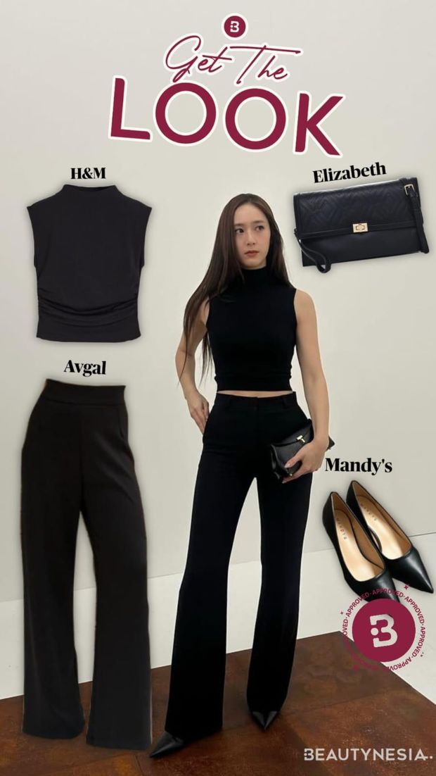 Get The Look: Inspirasi All Black Style ala Krystal Jung