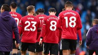MU hanya sekali menang dari 11 laga tandang erakhirnya di Liga Inggris. Satu-satunya kemenangan itu adalah kontra Liverpool baru-baru ini, 2-1 (CameraSport via Getty Images/Shaun Brooks - CameraSport)