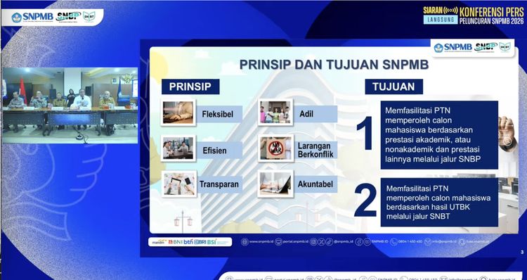 SNPMB 2026: TKA Kunci SNBP, UTBK Penentu SNBT