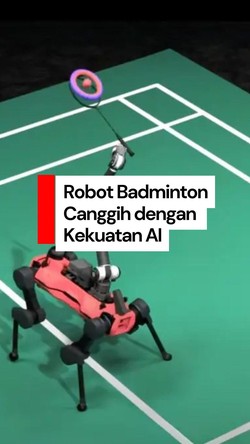 Video: Robot Ini Bisa Bermain Badminton dengan Kekuatan AI, Berani Lawan?
