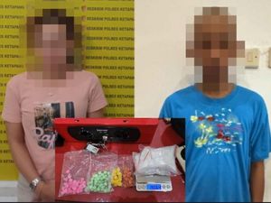 Sejoli Pengedar Narkoba di Ketapang Digerebek di Kos-kosan Sejoli Pengedar Narkoba di Ketapang Digerebek di Kos-kosan