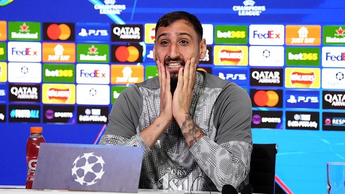 Manchester City goalkeeper Gianluigi Donnarumma during a press conference at the City Football Academy, Manchester. Picture date: Wednesday September 17, 2025. (Photo by Nick Potts/PA Images via Getty Images)