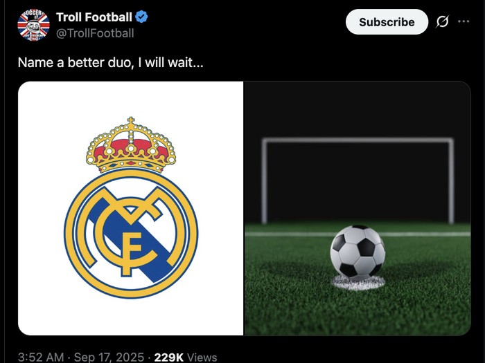 Meme Real Vardrid di Liga Champions