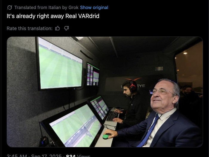 Meme Real Vardrid di Liga Champions