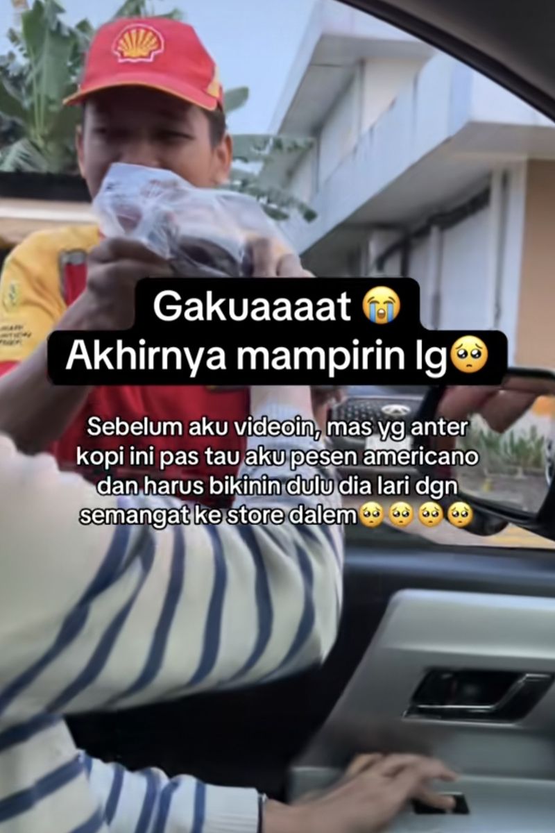 Viral! Momen Netizen Beli Kopi di SPBU Swasta yang Tengah Kesulitan