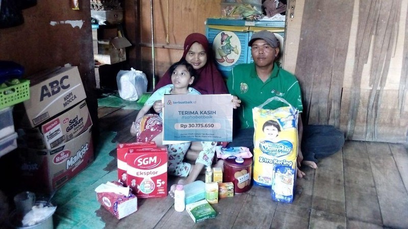 Dibantu Sahabat Baik, Kebutuhan Apriliana Penderita Mikrosepalus Terpenuhi