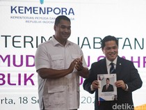 Dito Serahkan Jabatan ke Erick Thohir, Disaksikan Deretan Mantan Menpora