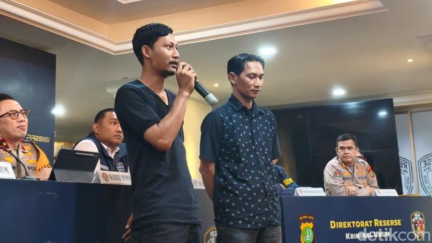 Eko Purnomo dan Bima Permana di Polda Metro Jaya. (Kurniawan/detikcom)