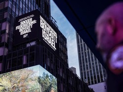 Bikin Heboh, Boikot Israel Nongol di Billboard Times Square New York