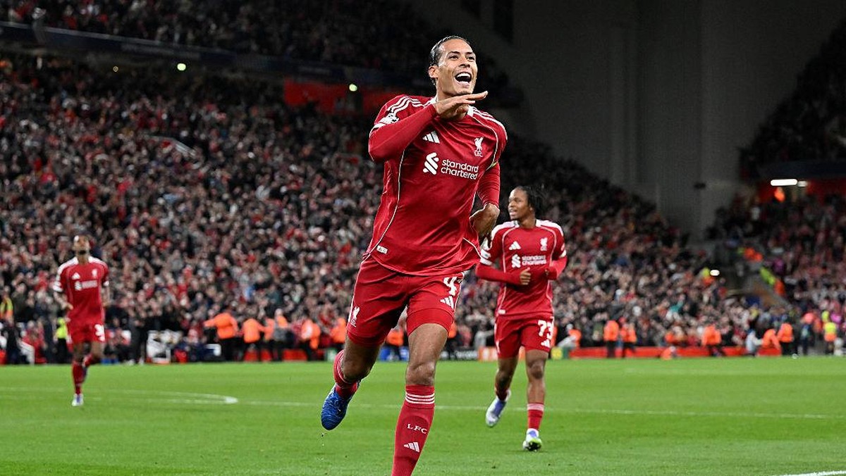 Virgil van Dijk menangkan Liverpool 3-2 atas Atletico Madrid. (Foto: Liverpool FC via Getty Images/Liverpool FC)