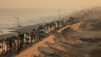 Warga Palestina Mengungsi ke Selatan, Tinggalkan Gaza Utara dengan Hati Berat